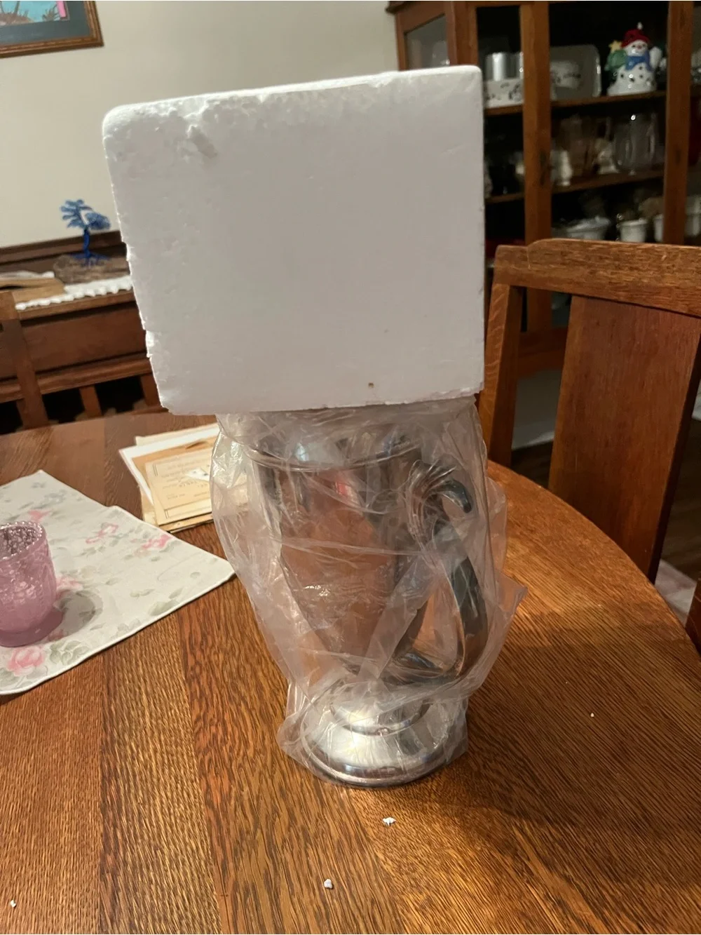 Restoration Hardware Silver Rooster Cocktail Shaker Box